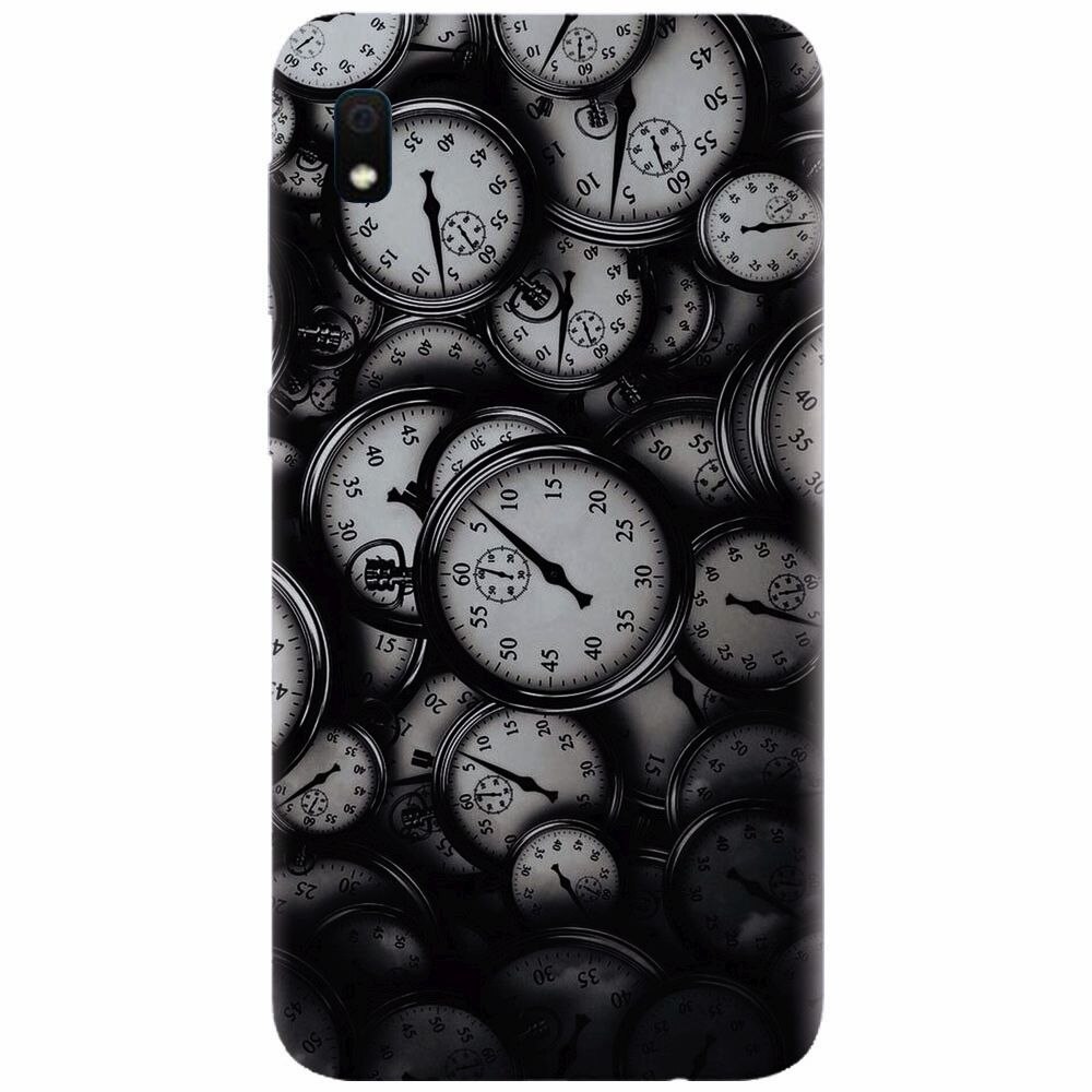 Husa silicon pentru Samsung Galaxy A10, Clocks Bw