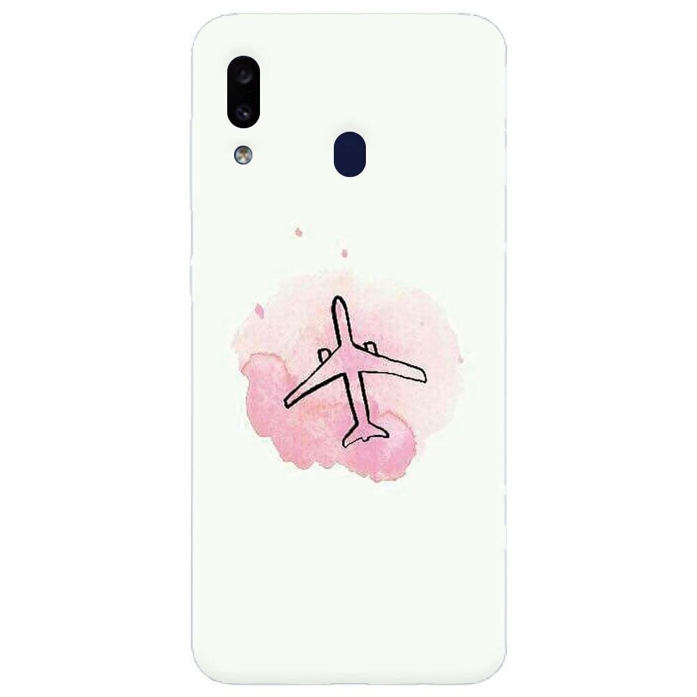 Husa silicon pentru Samsung Galaxy M20, Airplain