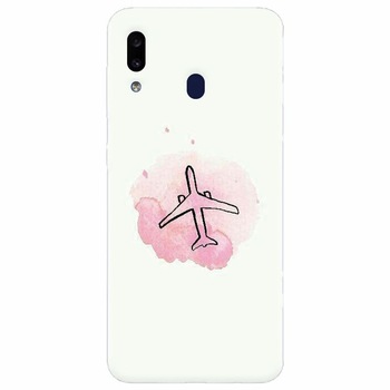 Husa silicon pentru Samsung Galaxy M20, Airplain Husa silicon pentru Samsung Galaxy M20, Airplain