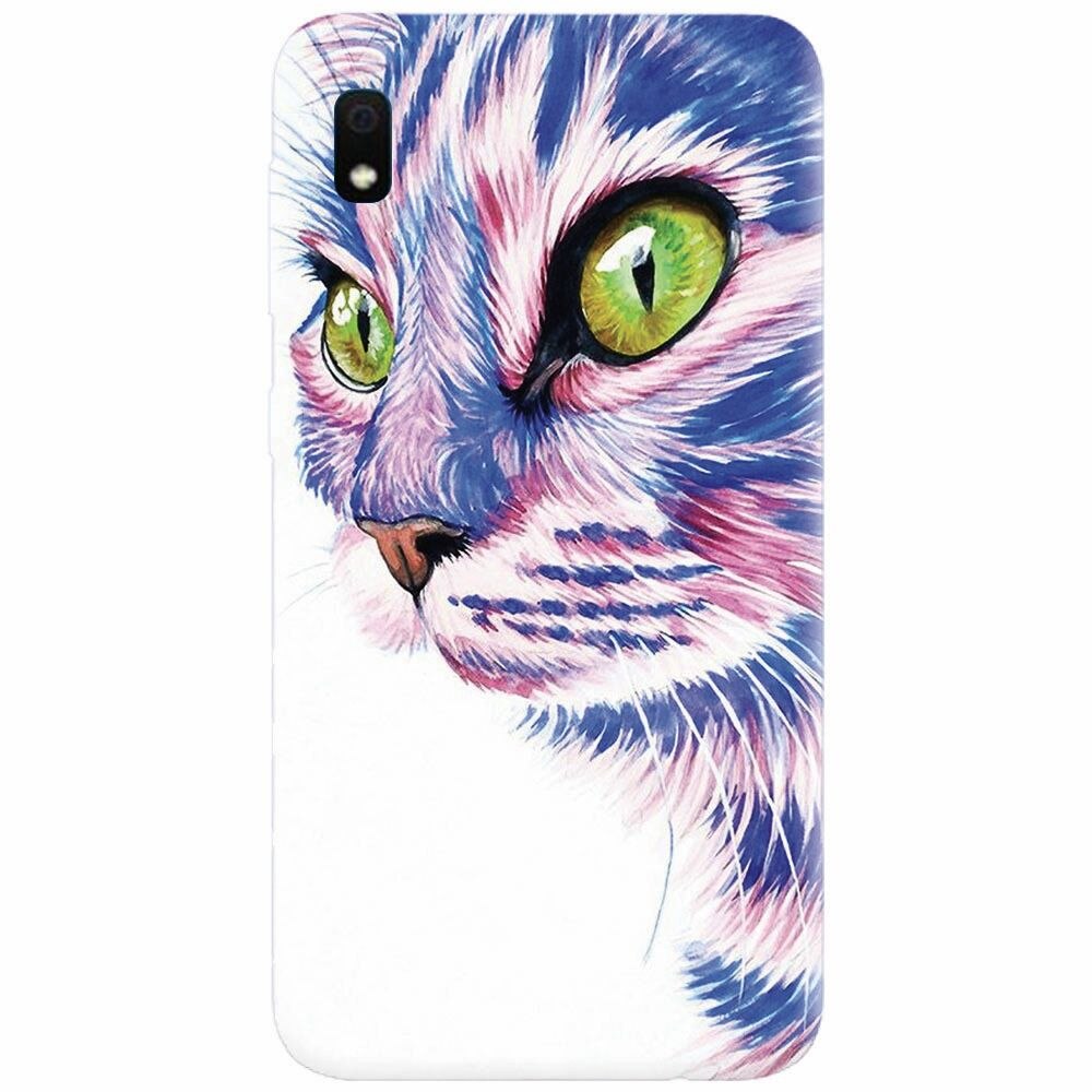 Husa silicon pentru Samsung Galaxy A10, Colorfull Cat