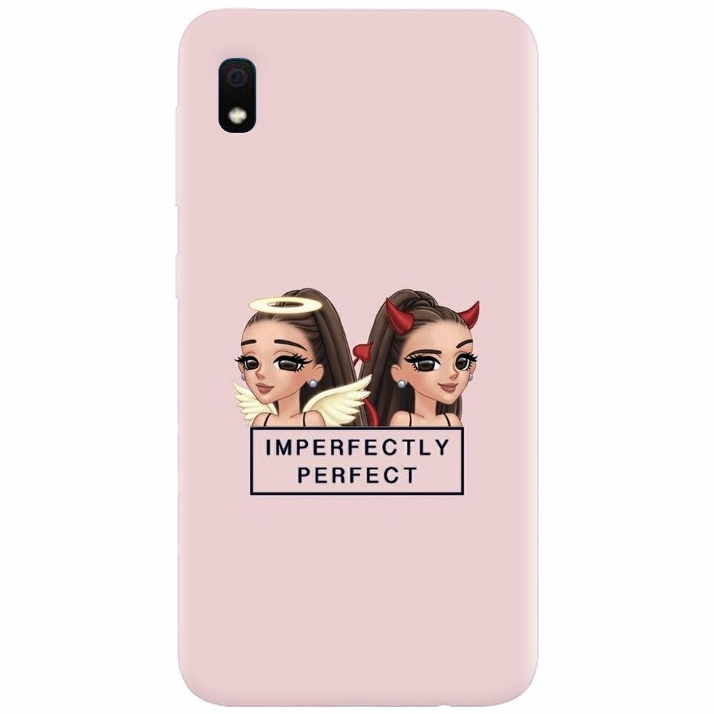 Husa silicon pentru Samsung Galaxy A10, Imperfectly Perfect Pink