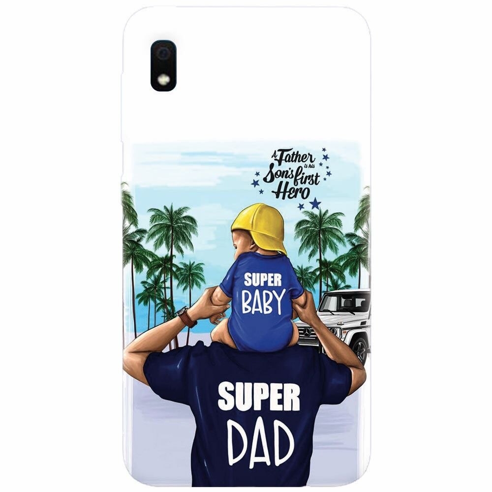 Husa silicon pentru Samsung Galaxy A10, Super Dad
