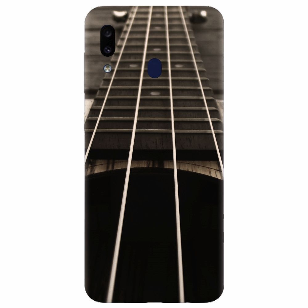 Husa silicon pentru Samsung Galaxy A20, Bass Guitar