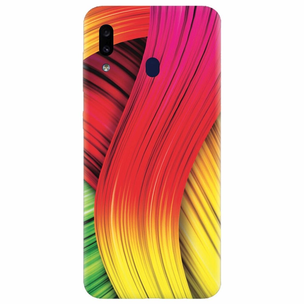 Husa silicon pentru Samsung Galaxy A20, Colorful Abstract