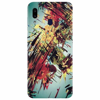 Husa silicon pentru Samsung Galaxy A20, Complex Abstract Colorful 3D Drawing Husa silicon pentru Samsung Galaxy A20, Complex Abstract Colorful 3D Drawing