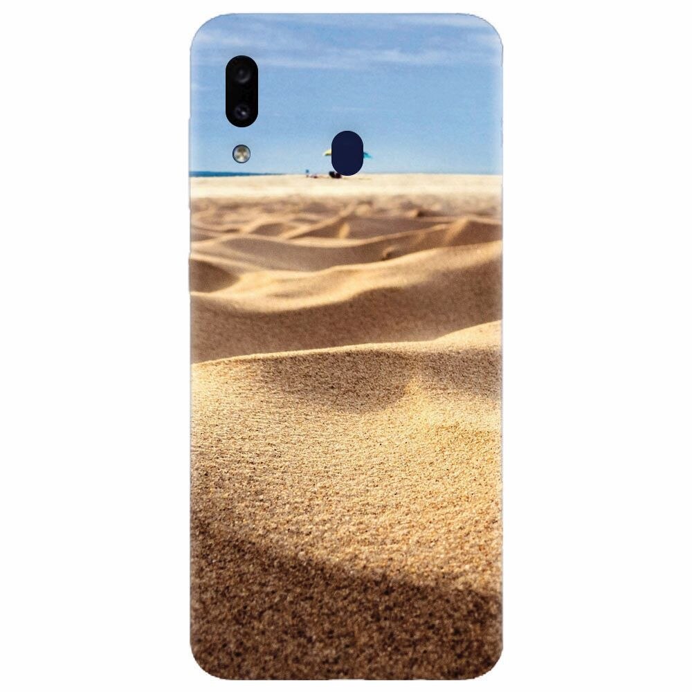 Husa silicon pentru Samsung Galaxy M20, Beach Sand Closeup Holiday