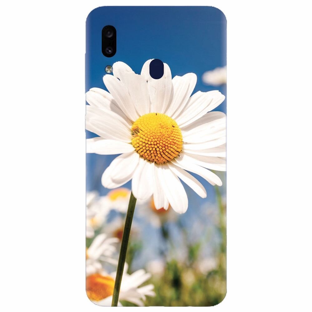 Husa silicon pentru Samsung Galaxy A20e, Daisies Field Flowers