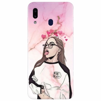Husa silicon pentru Samsung Galaxy A40, Bad Girl Husa silicon pentru Samsung Galaxy A40, Bad Girl