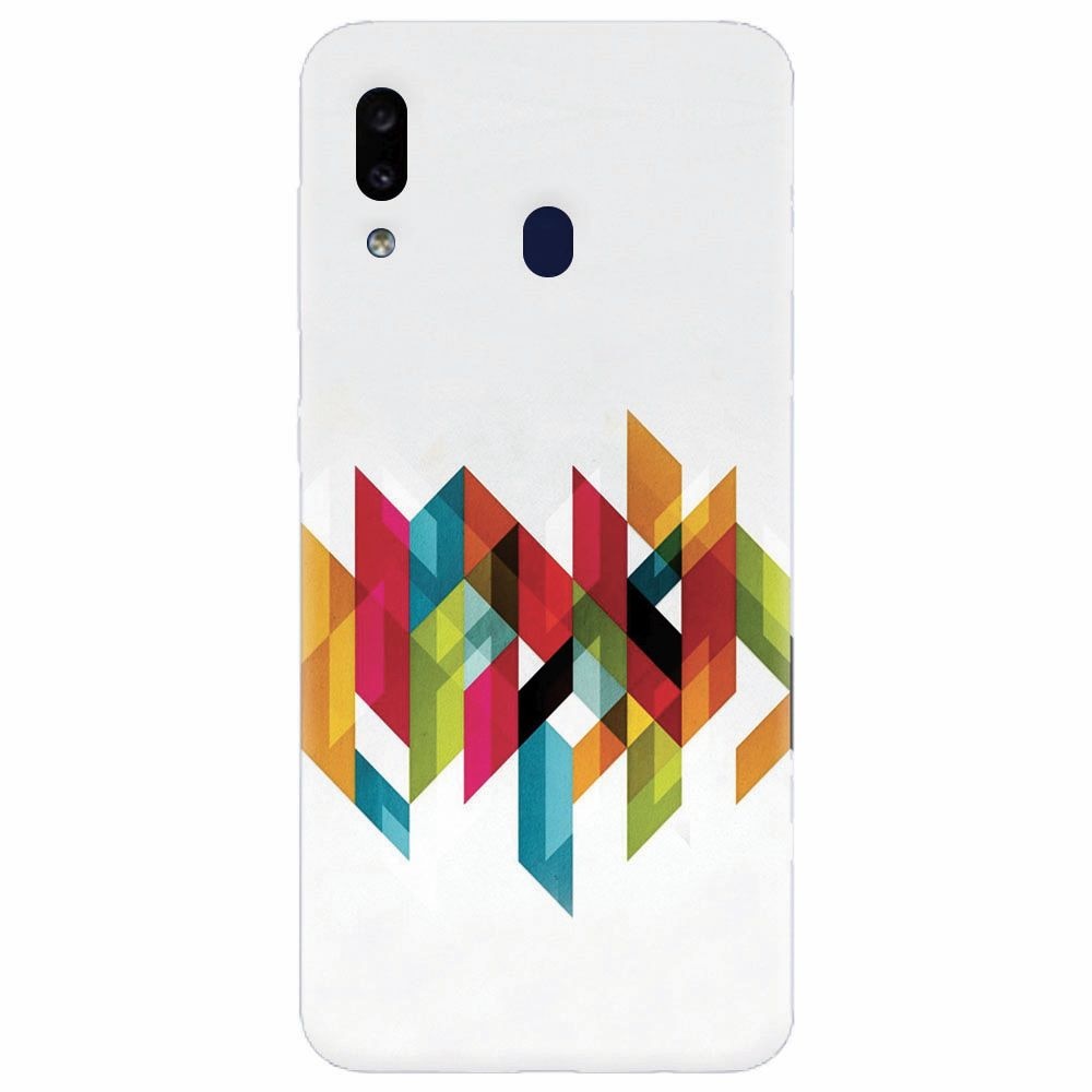Husa silicon pentru Samsung Galaxy A30, Geometric