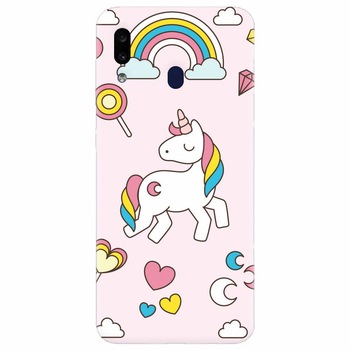 Husa silicon pentru Samsung Galaxy A20e, Cute Unicorn Husa silicon pentru Samsung Galaxy A20e, Cute Unicorn