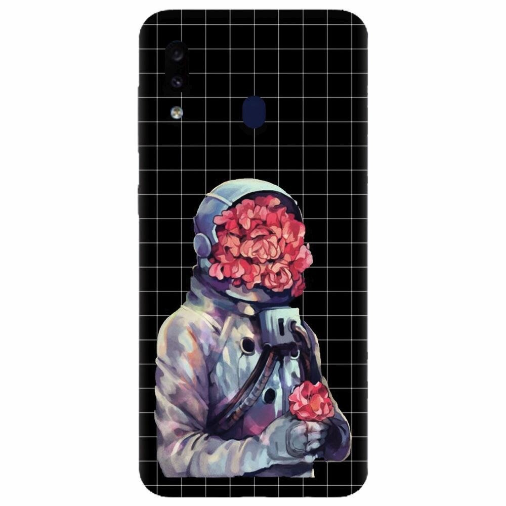Husa silicon pentru Samsung Galaxy A20e, Astronaut Love