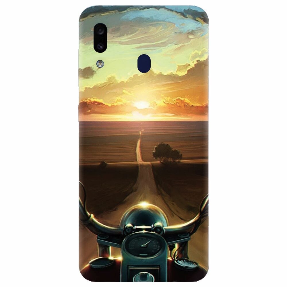 Husa silicon pentru Samsung Galaxy A20, Country Road