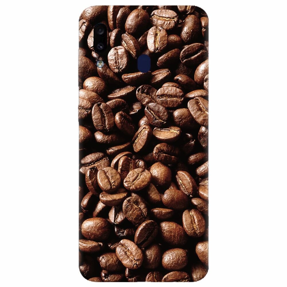 Husa silicon pentru Samsung Galaxy A20, Coffee Beans