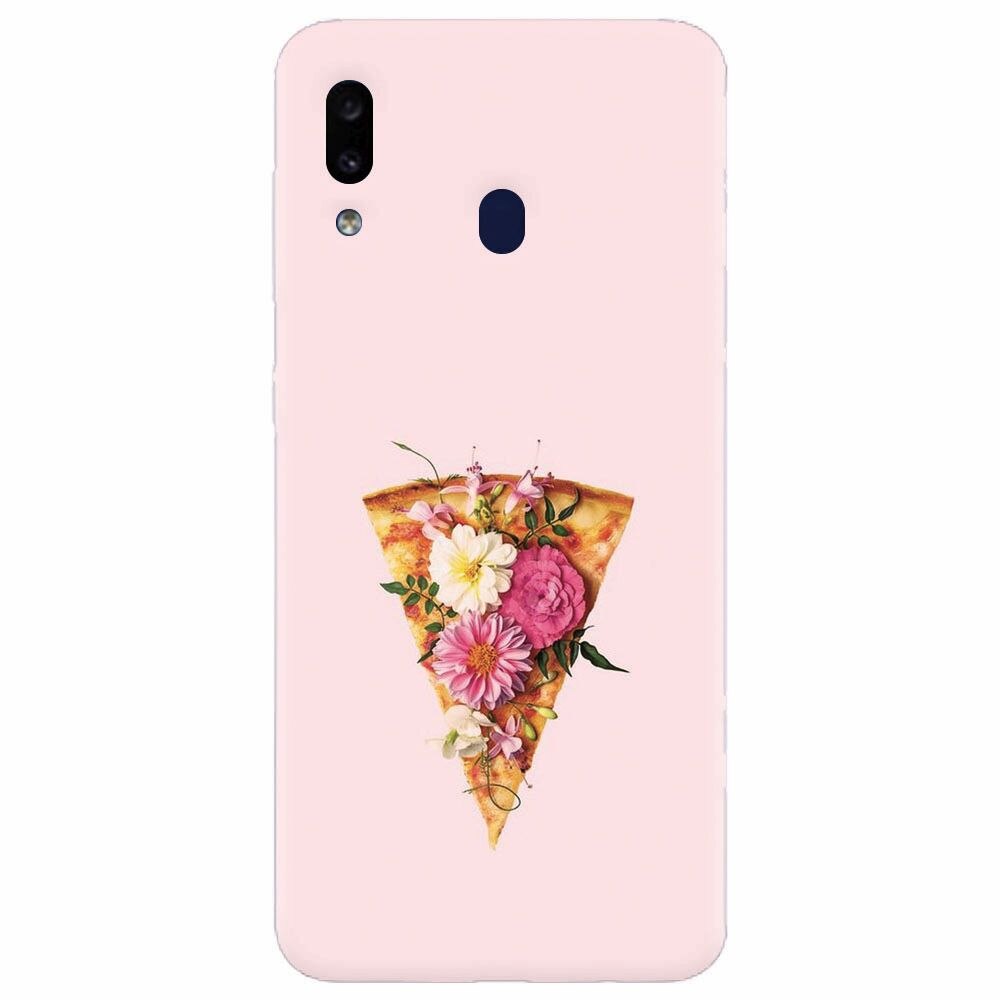 Husa silicon pentru Samsung Galaxy A40, Flower Pizza