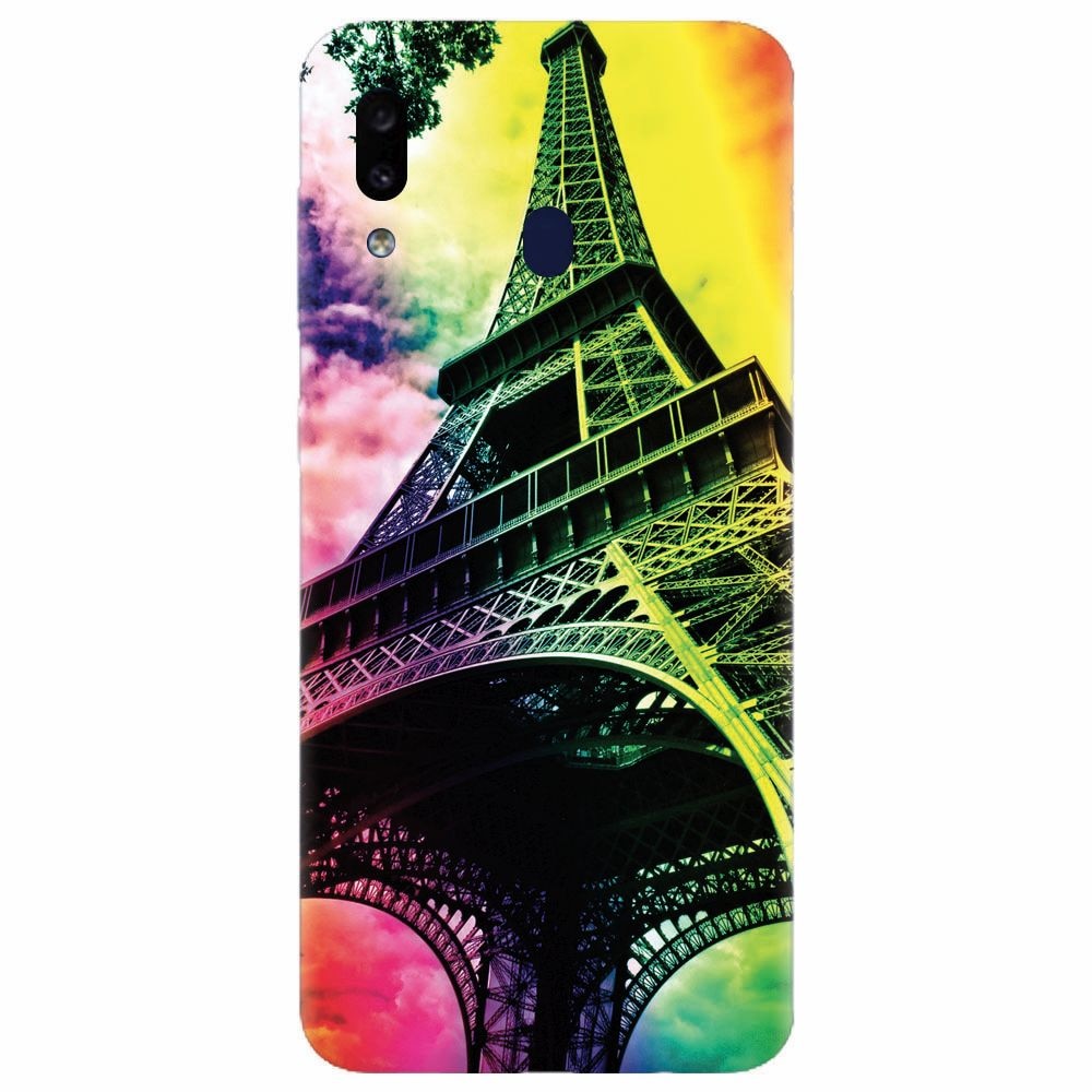 Husa silicon pentru Samsung Galaxy A20, Eiffel Tower 002
