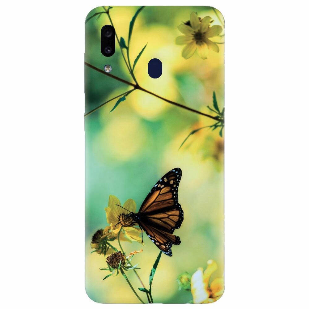 Husa silicon pentru Samsung Galaxy M20, Butterfly