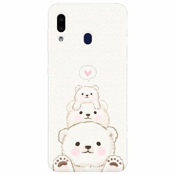 Husa silicon pentru Samsung Galaxy A20e, Family Bear Husa silicon pentru Samsung Galaxy A20e, Family Bear