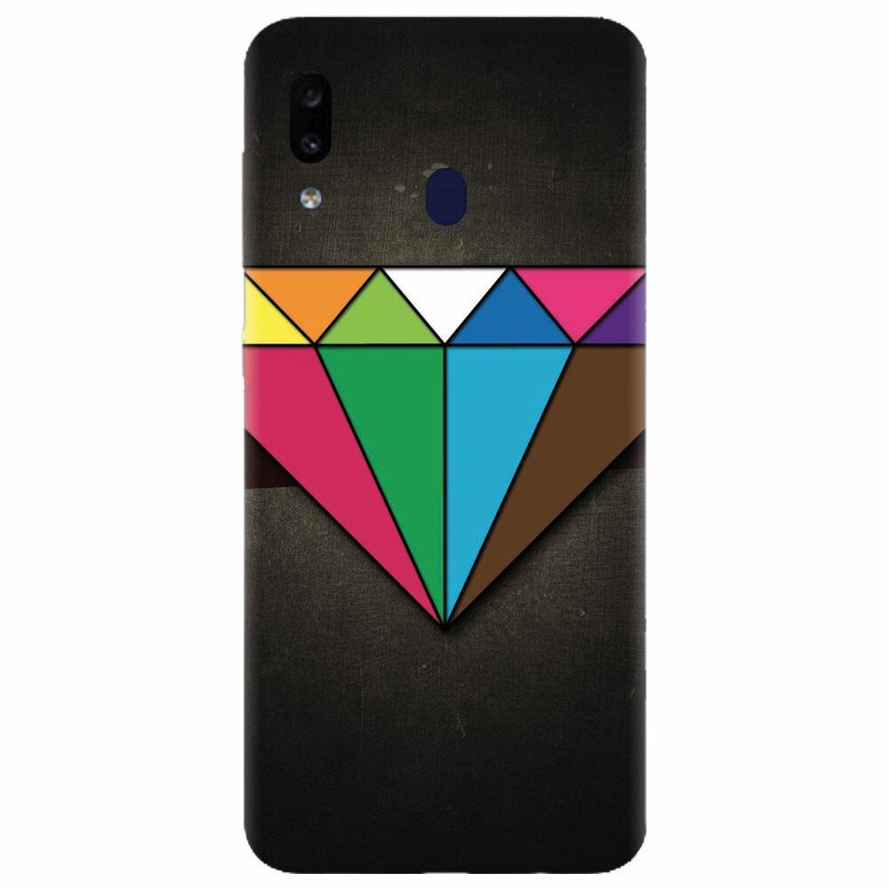 Husa silicon pentru Samsung Galaxy A30, Colorful Diamond