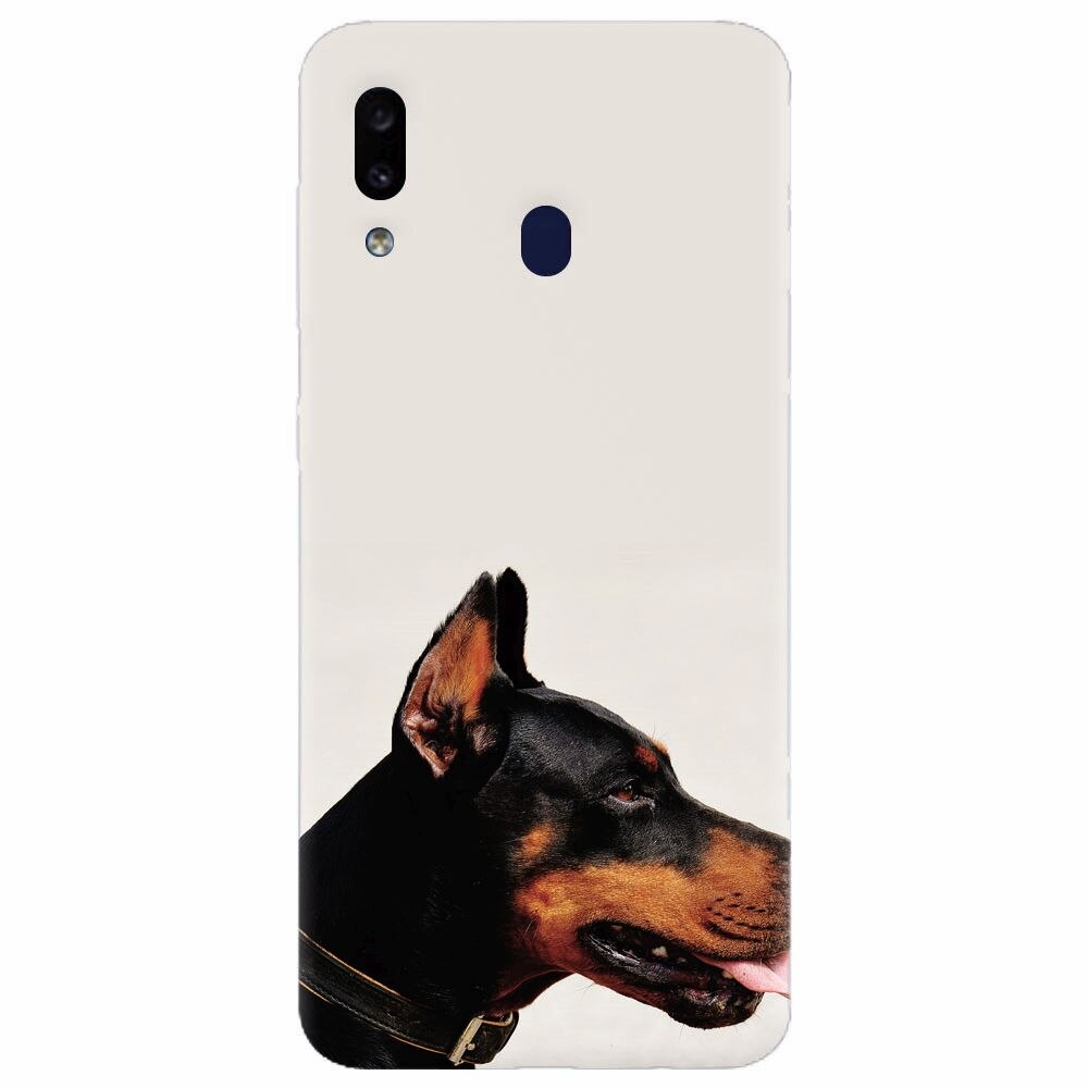 Husa silicon pentru Samsung Galaxy A30, Doberman