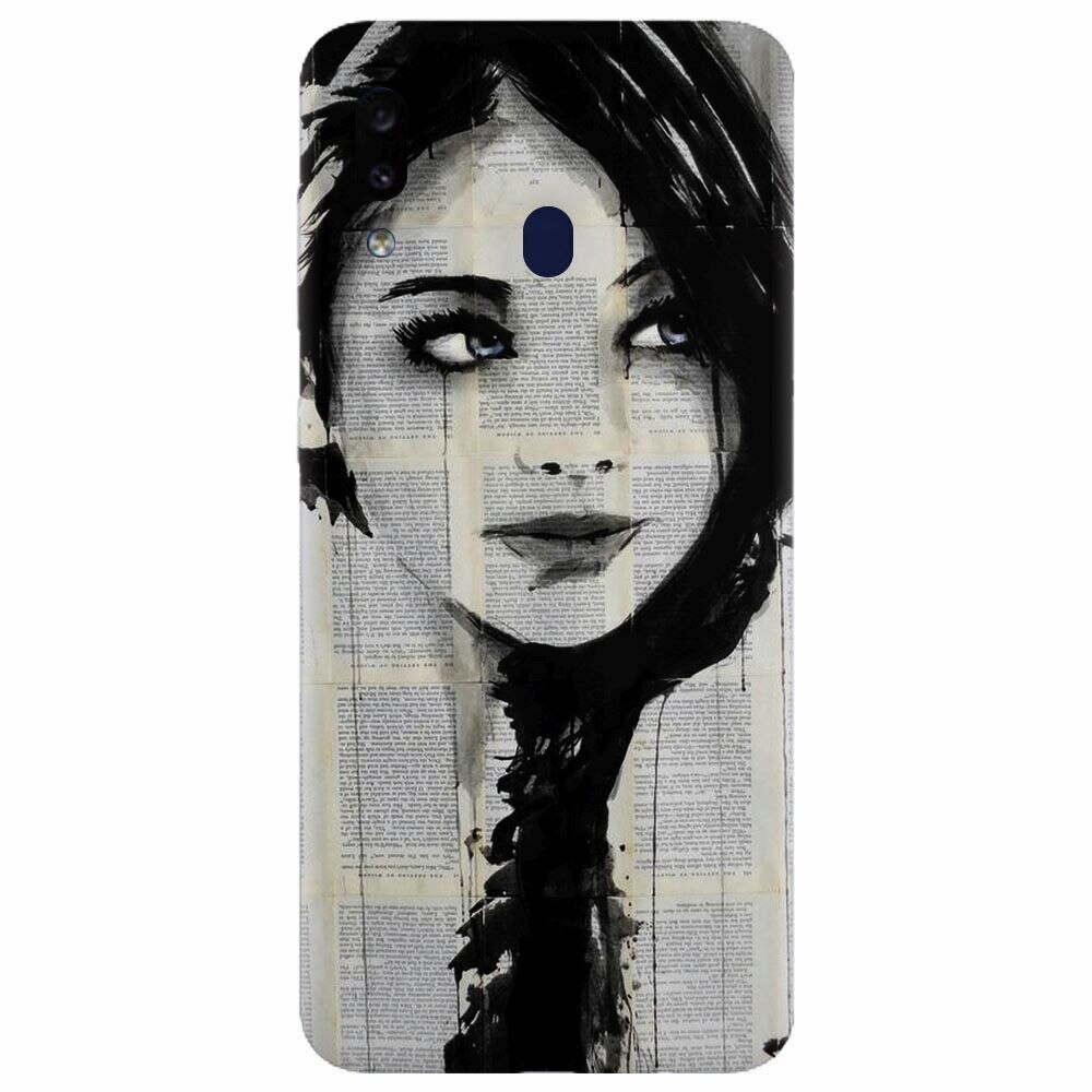 Husa silicon pentru Samsung Galaxy A20, Blue Eyes