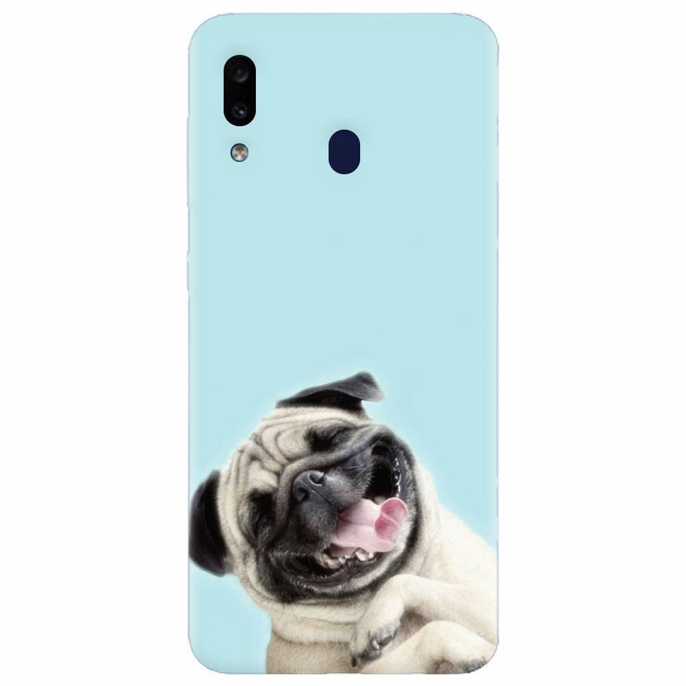 Husa silicon pentru Samsung Galaxy A20, Happy Dog
