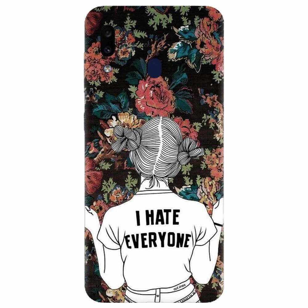 Husa silicon pentru Samsung Galaxy M20, I Hate Everyone