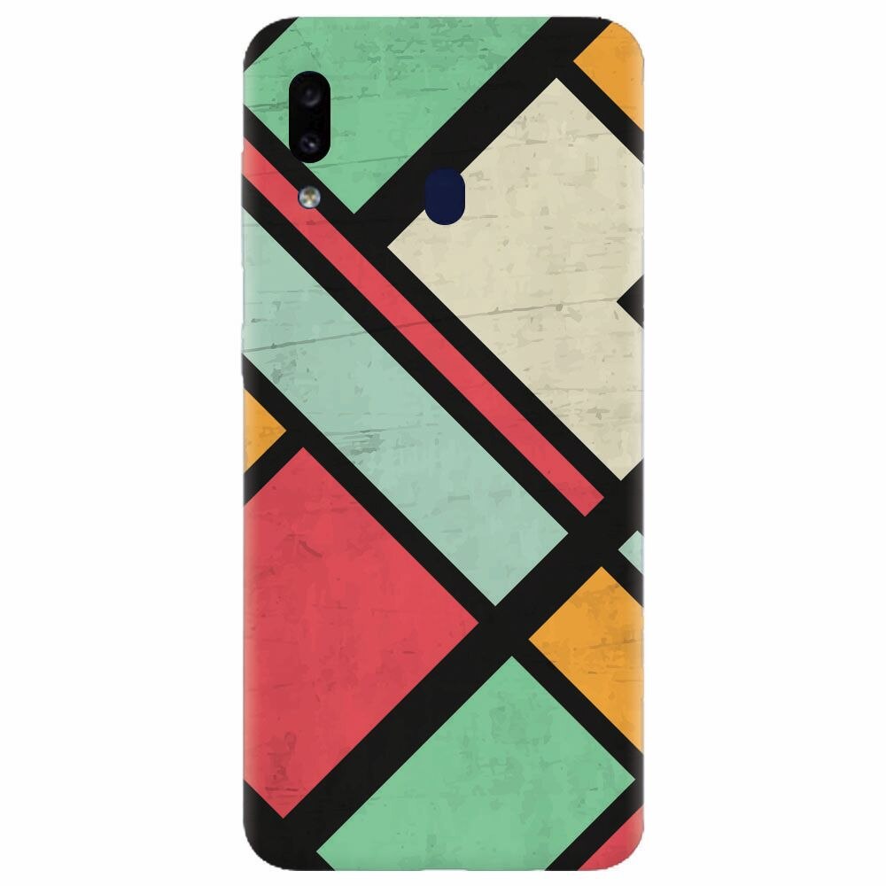 Husa silicon pentru Samsung Galaxy M20, Retro Grunge