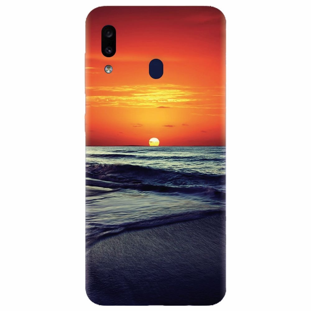 Husa silicon pentru Samsung Galaxy A20, Ocean Sunset