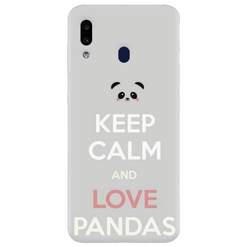 Husa silicon pentru Samsung Galaxy A20, Panda Phone