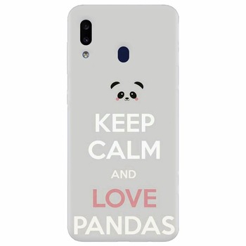 Husa silicon pentru Samsung Galaxy A20, Panda Phone Husa silicon pentru Samsung Galaxy A20, Panda Phone