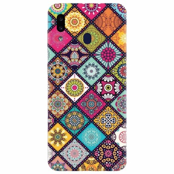 Husa silicon pentru Samsung Galaxy A20, Mandala Pattern Husa silicon pentru Samsung Galaxy A20, Mandala Pattern