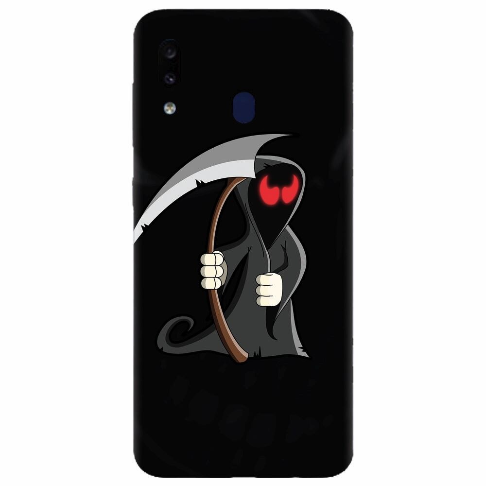 Husa silicon pentru Samsung Galaxy A20, Grim Reaper