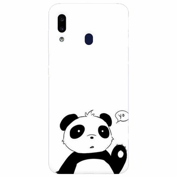Husa silicon pentru Samsung Galaxy A20, Panda Cellphone Husa silicon pentru Samsung Galaxy A20, Panda Cellphone