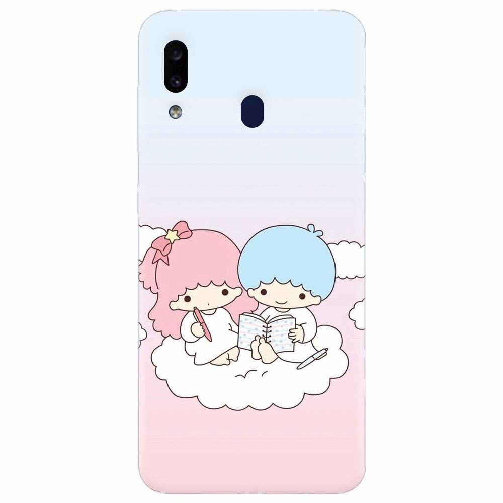 Husa silicon pentru Samsung Galaxy A40, Little Twins On Cloud