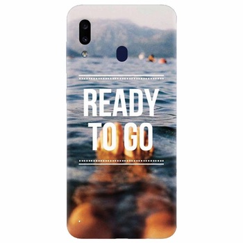 Husa silicon pentru Samsung Galaxy A30, Ready To Go Swimming Husa silicon pentru Samsung Galaxy A30, Ready To Go Swimming