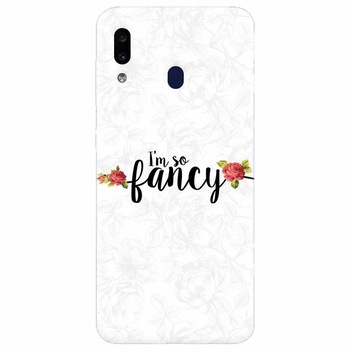 Husa silicon pentru Samsung Galaxy A40, Im So Fancy Floral Husa silicon pentru Samsung Galaxy A40, Im So Fancy Floral