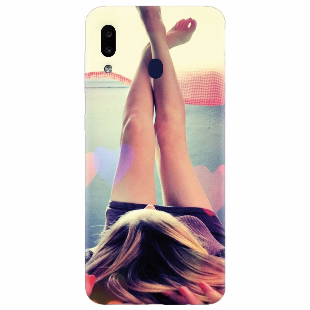 Husa silicon pentru Samsung Galaxy A30, Relax Girl