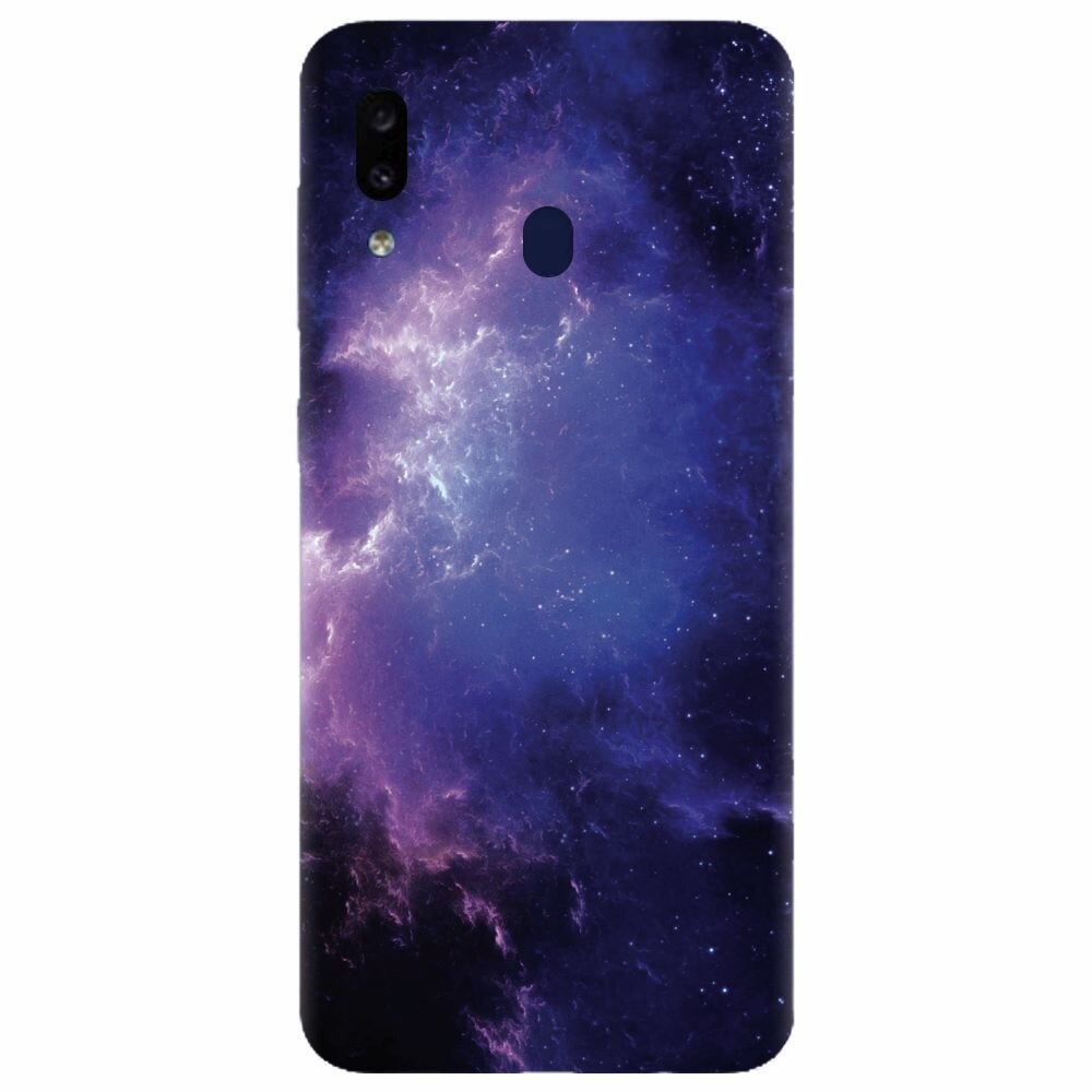 Husa silicon pentru Samsung Galaxy A20e, Purple Space Nebula