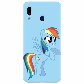 Husa silicon pentru Samsung Galaxy A20e, Rainbow Dash Husa silicon pentru Samsung Galaxy A20e, Rainbow Dash