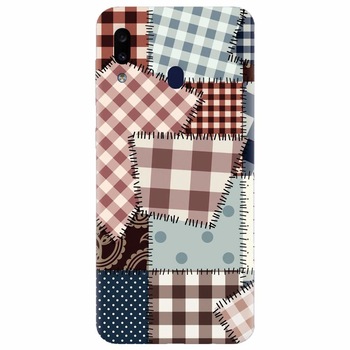 Husa silicon pentru Samsung Galaxy A20e, Patchwork Vector Husa silicon pentru Samsung Galaxy A20e, Patchwork Vector