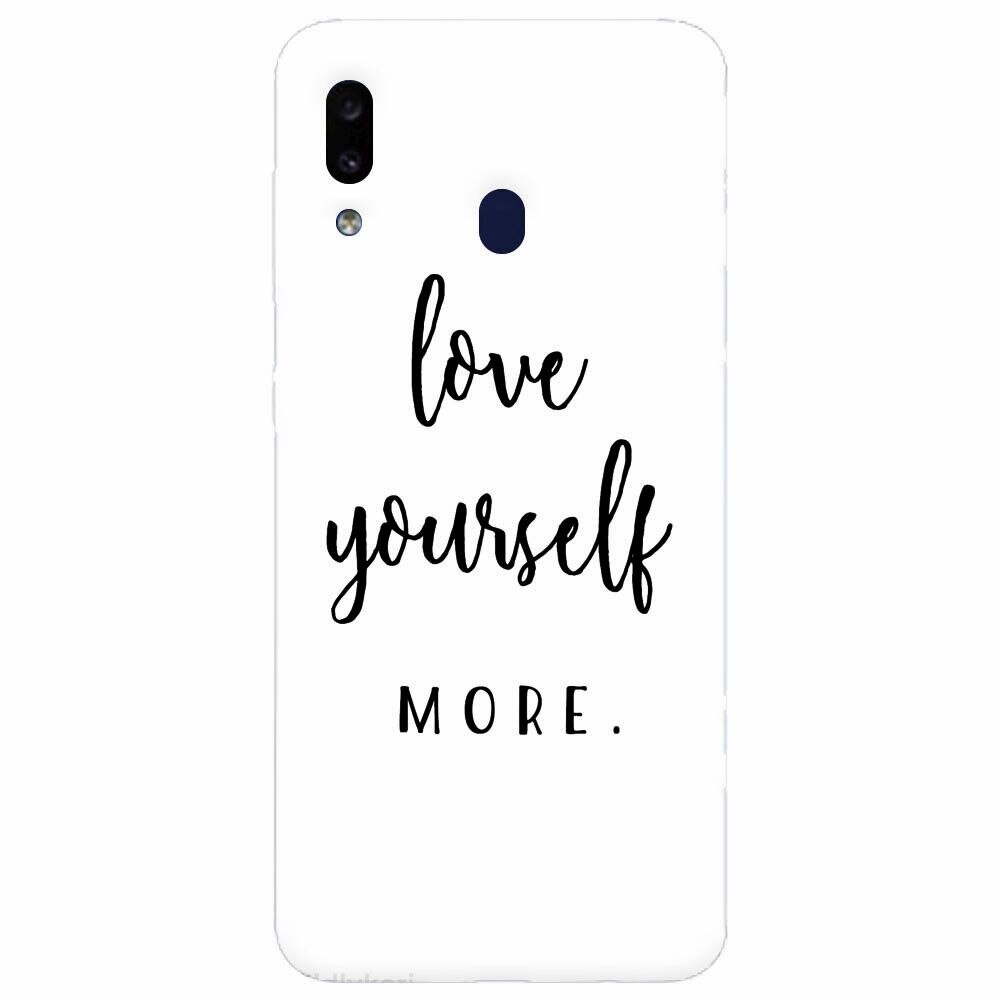 Husa silicon pentru Samsung Galaxy M20, Love Yourself More