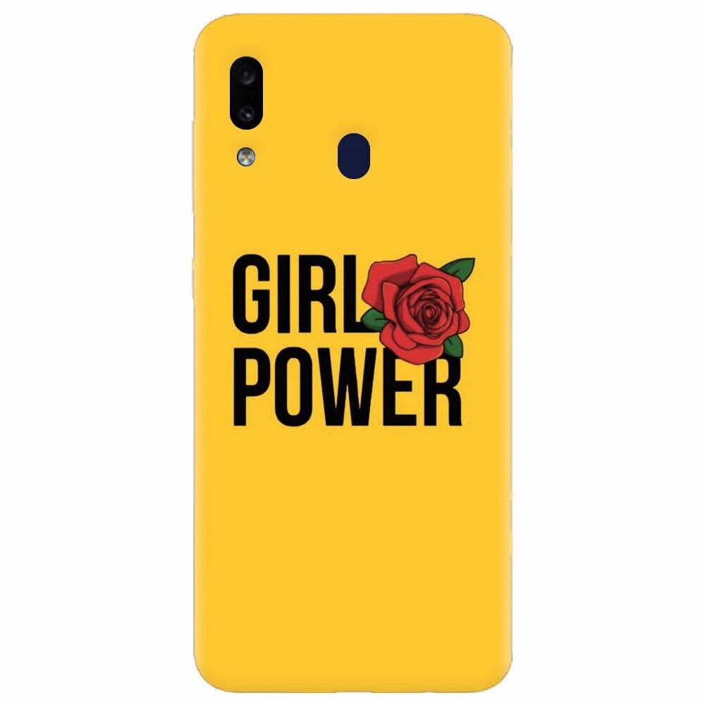 Husa silicon pentru Samsung Galaxy M20, Girl Power