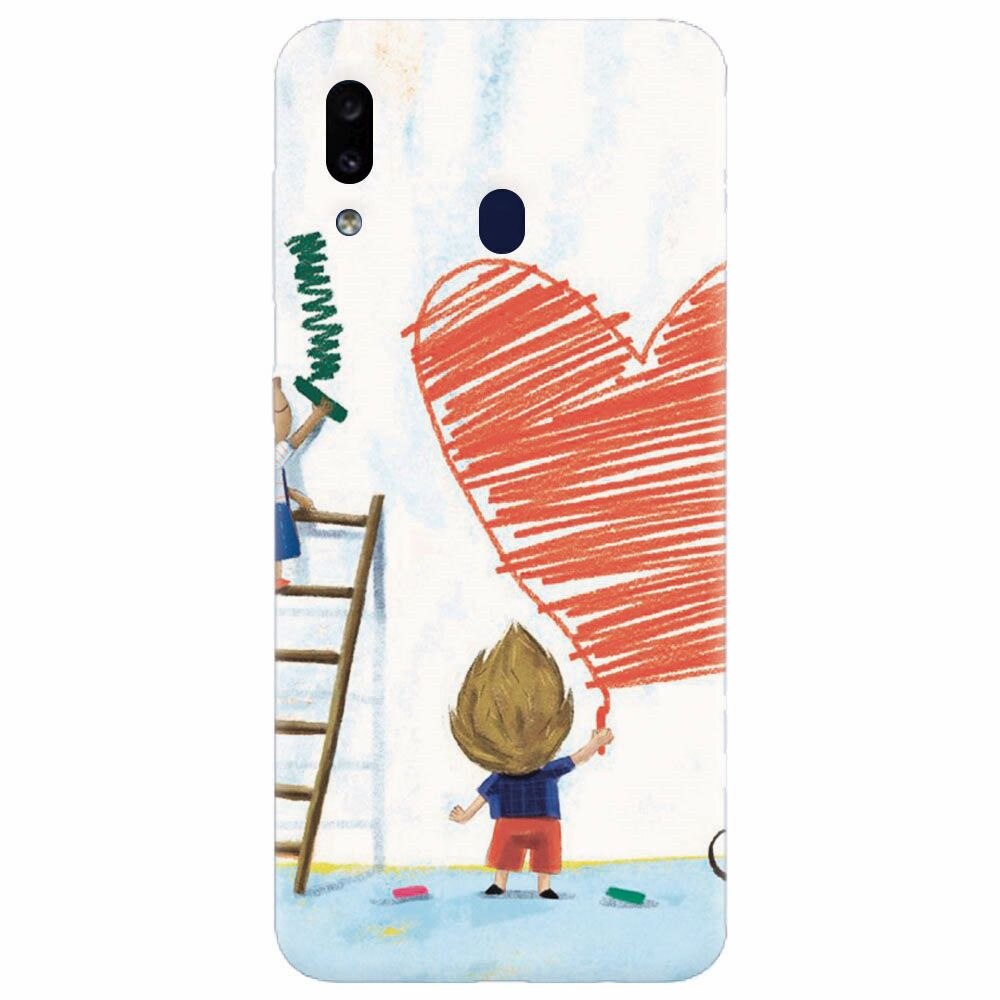 Husa silicon pentru Samsung Galaxy A20, I Love You Creatures