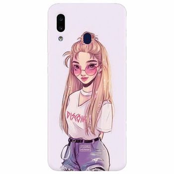 Husa silicon pentru Samsung Galaxy A20e, Girl Look Husa silicon pentru Samsung Galaxy A20e, Girl Look