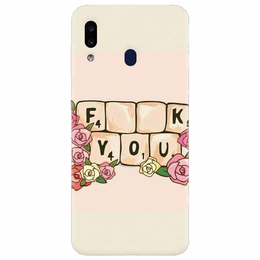 Husa silicon pentru Samsung Galaxy A30, Scrabble