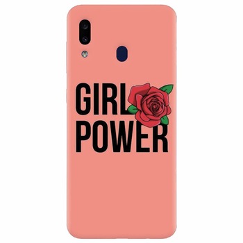 Husa silicon pentru Samsung Galaxy A20, Girl Power 2 Husa silicon pentru Samsung Galaxy A20, Girl Power 2