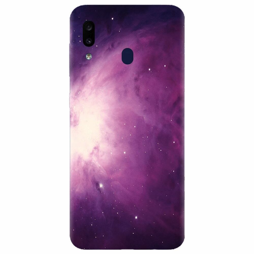 Husa silicon pentru Samsung Galaxy A30, Purple Supernova Nebula Explosion