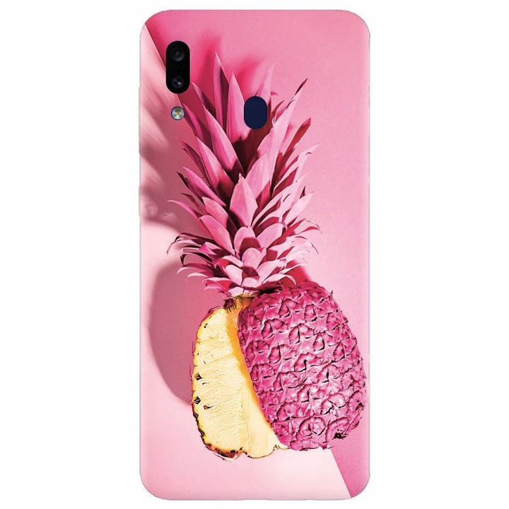 Szilikon huzat Samsung Galaxy A40, Pink Pineapple
