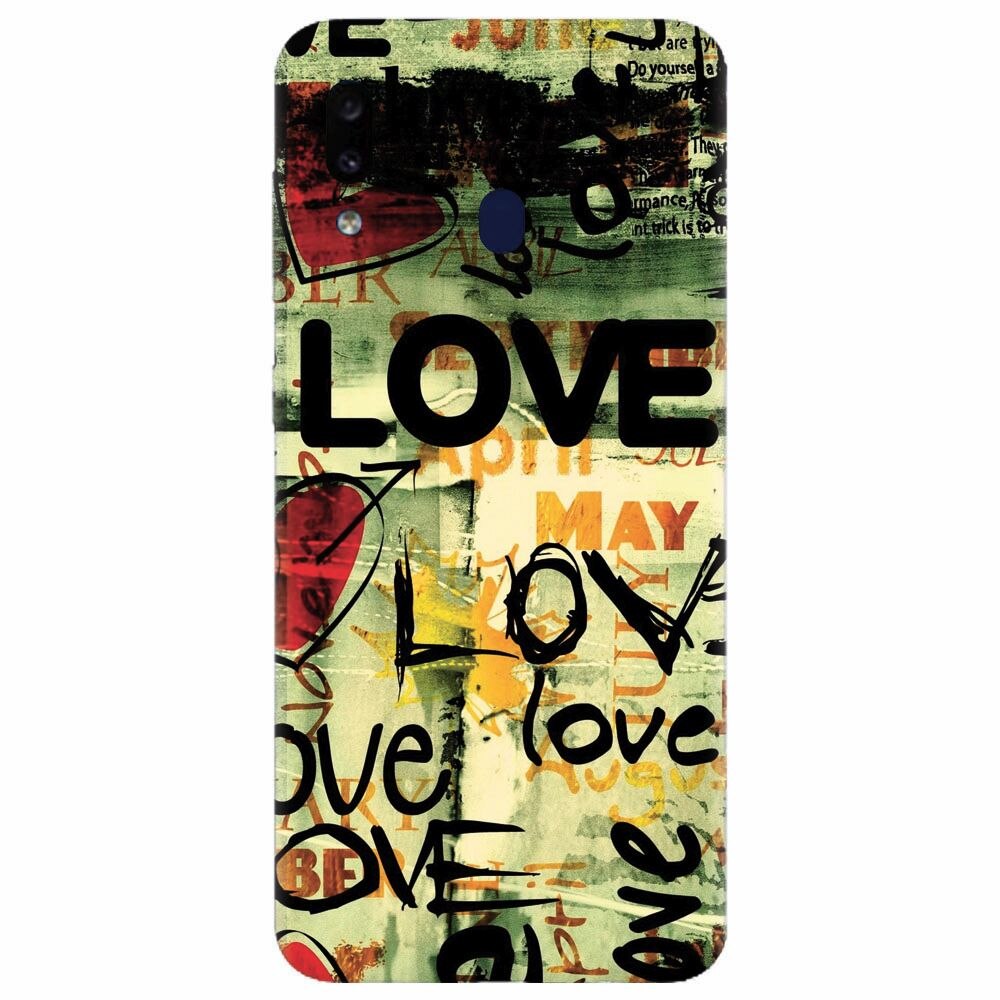 Husa silicon pentru Samsung Galaxy M20, Love Artwork