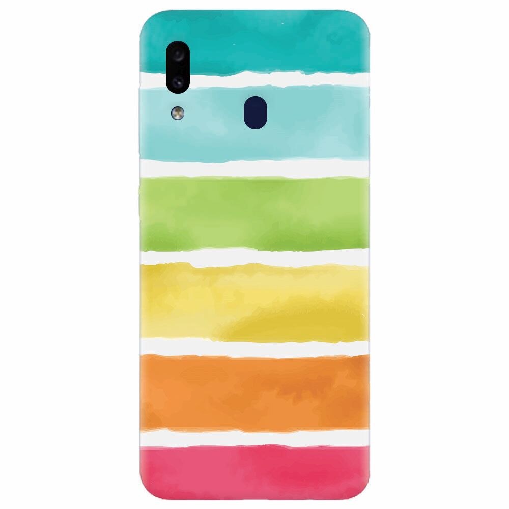 Husa silicon pentru Samsung Galaxy A30, Watercolors